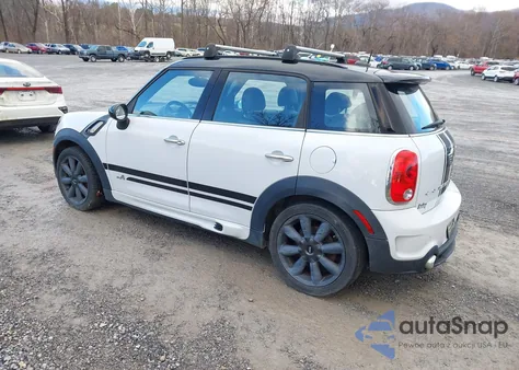 2013 Mini Countryman Cooper S z USA, uszkodzony, nr VIN WMWZC5C59DWM16633
